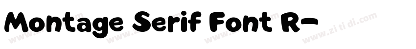 Montage Serif Font R字体转换
